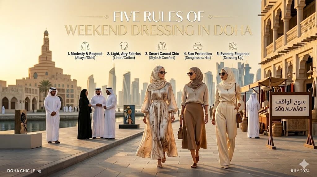 Five rules of weekend dressing in Doha