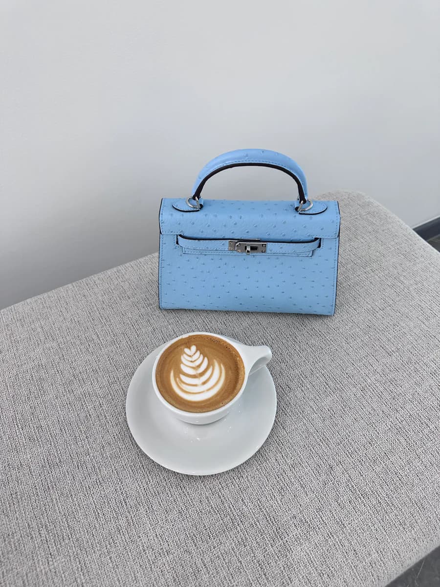Ostrich Bag - Baby Blue