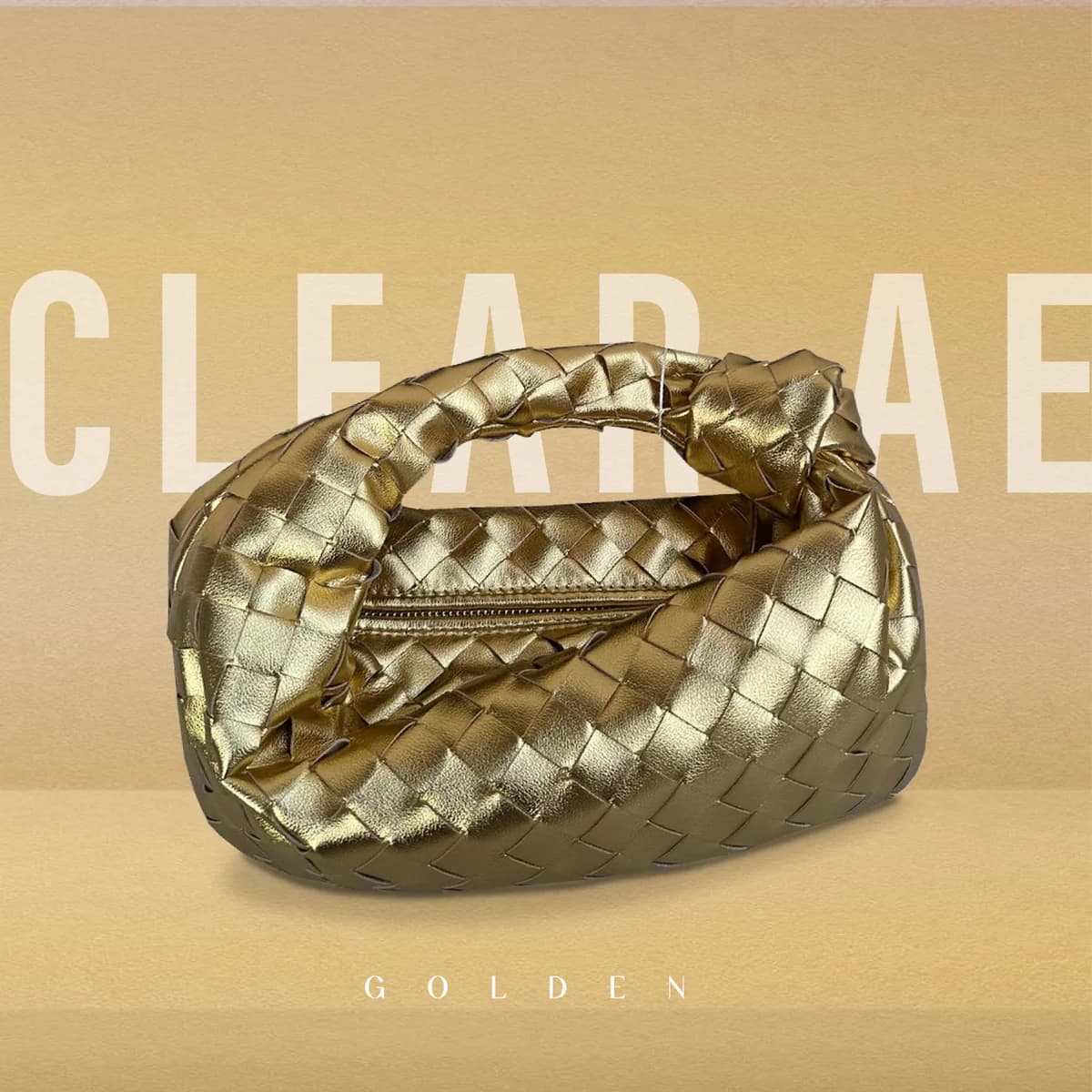 Teen Intrecciato Bag Gold