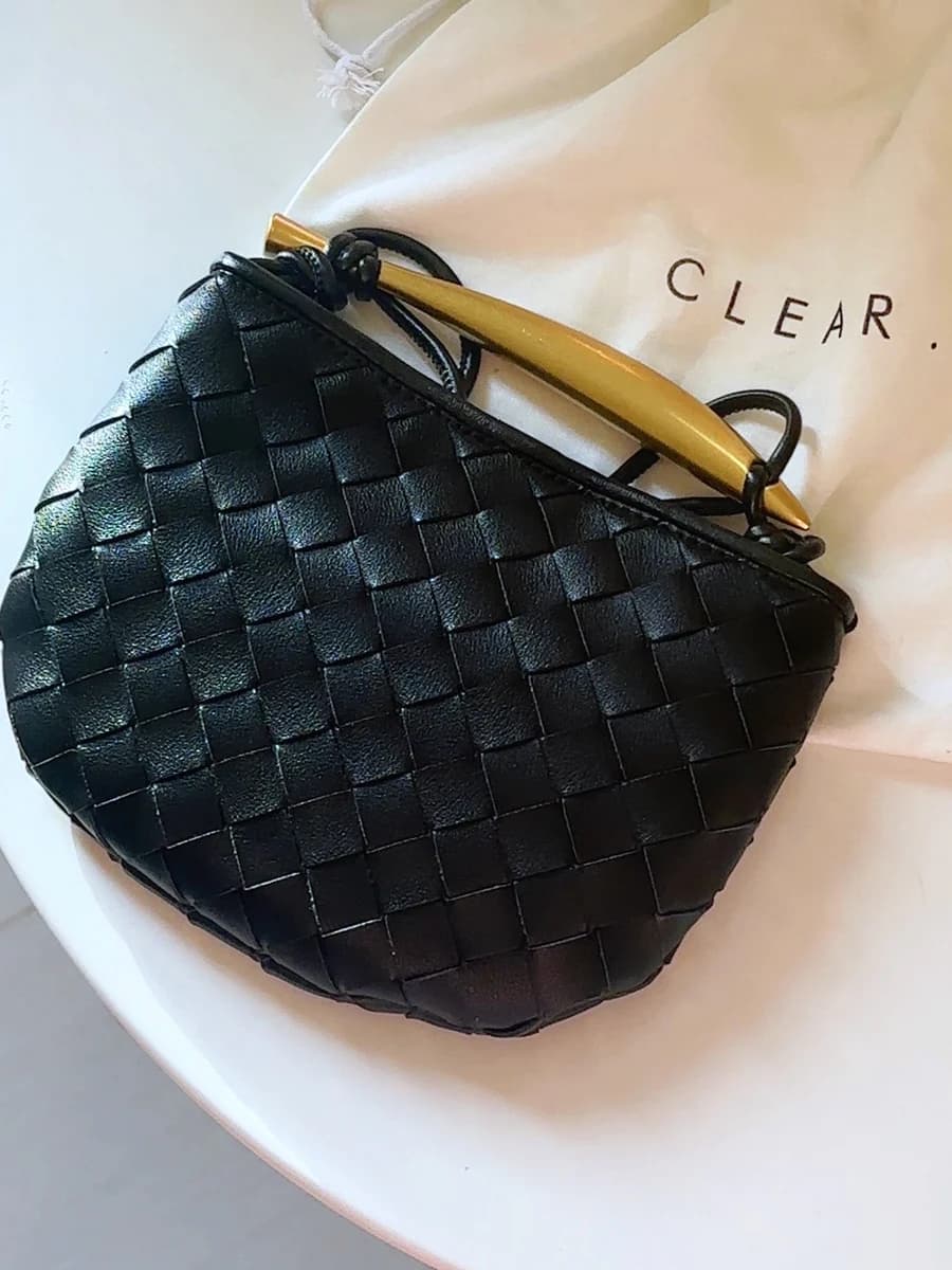 Bottega Sardine Mini Bag - Black