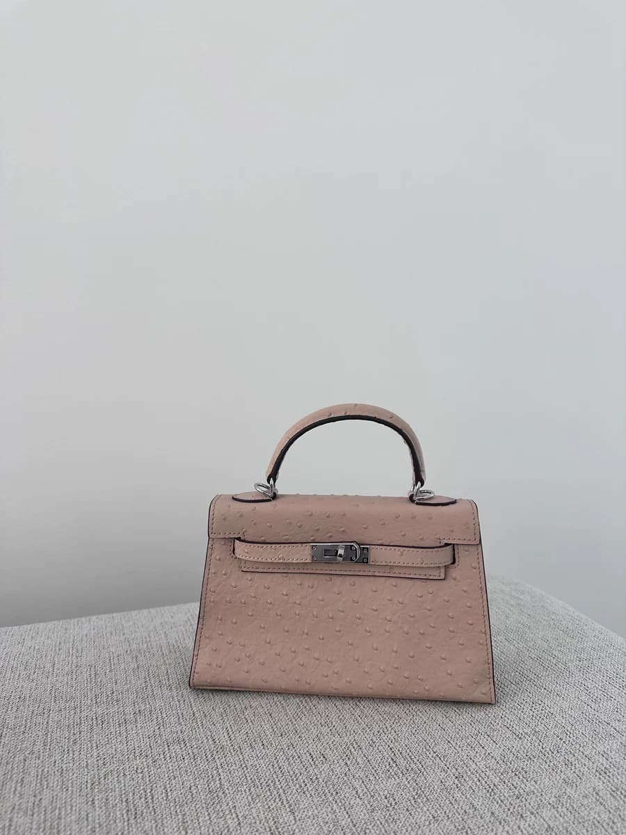 Ostrich Bag - Peach II