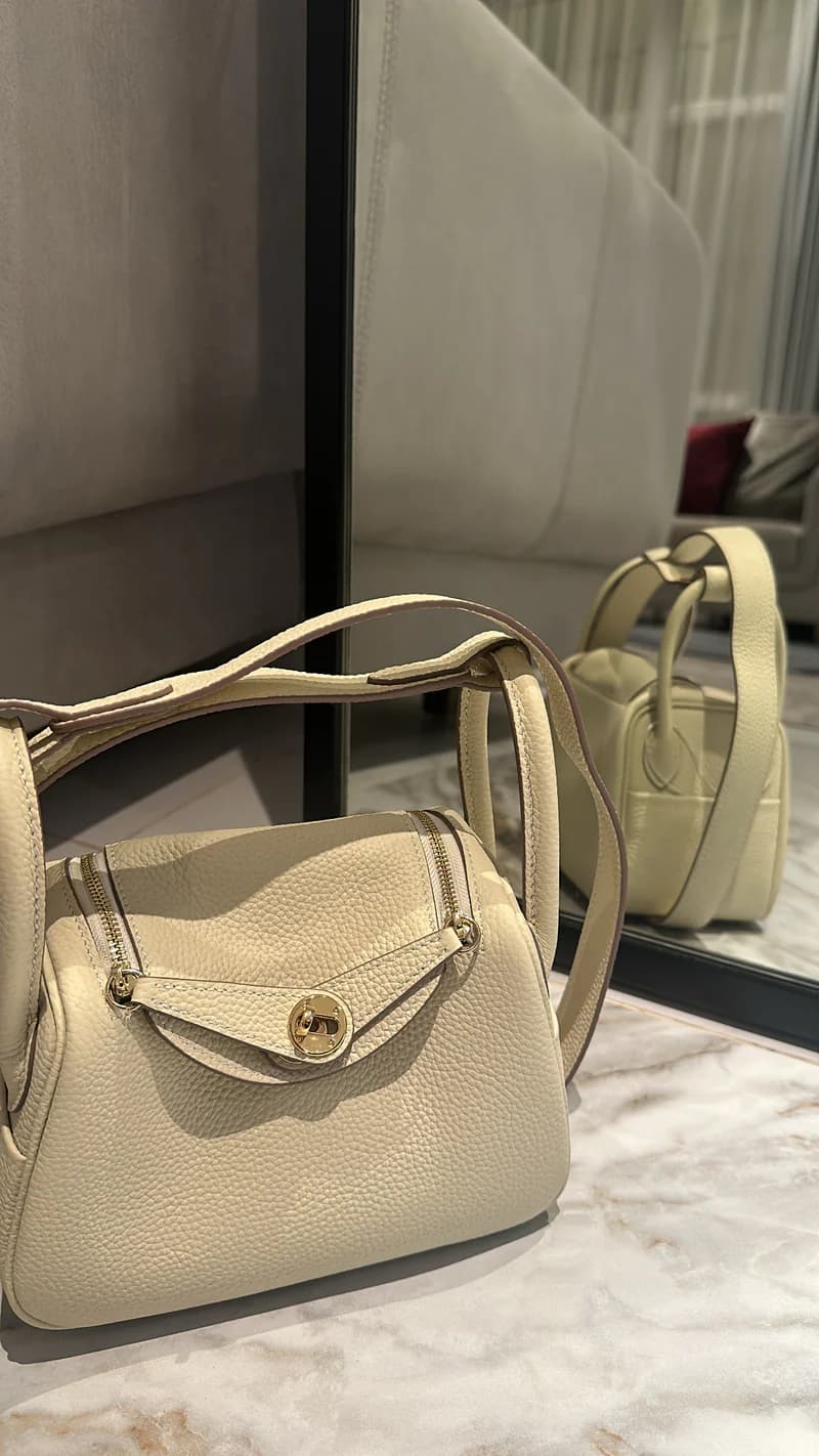 Hermes Lindy Bag - White