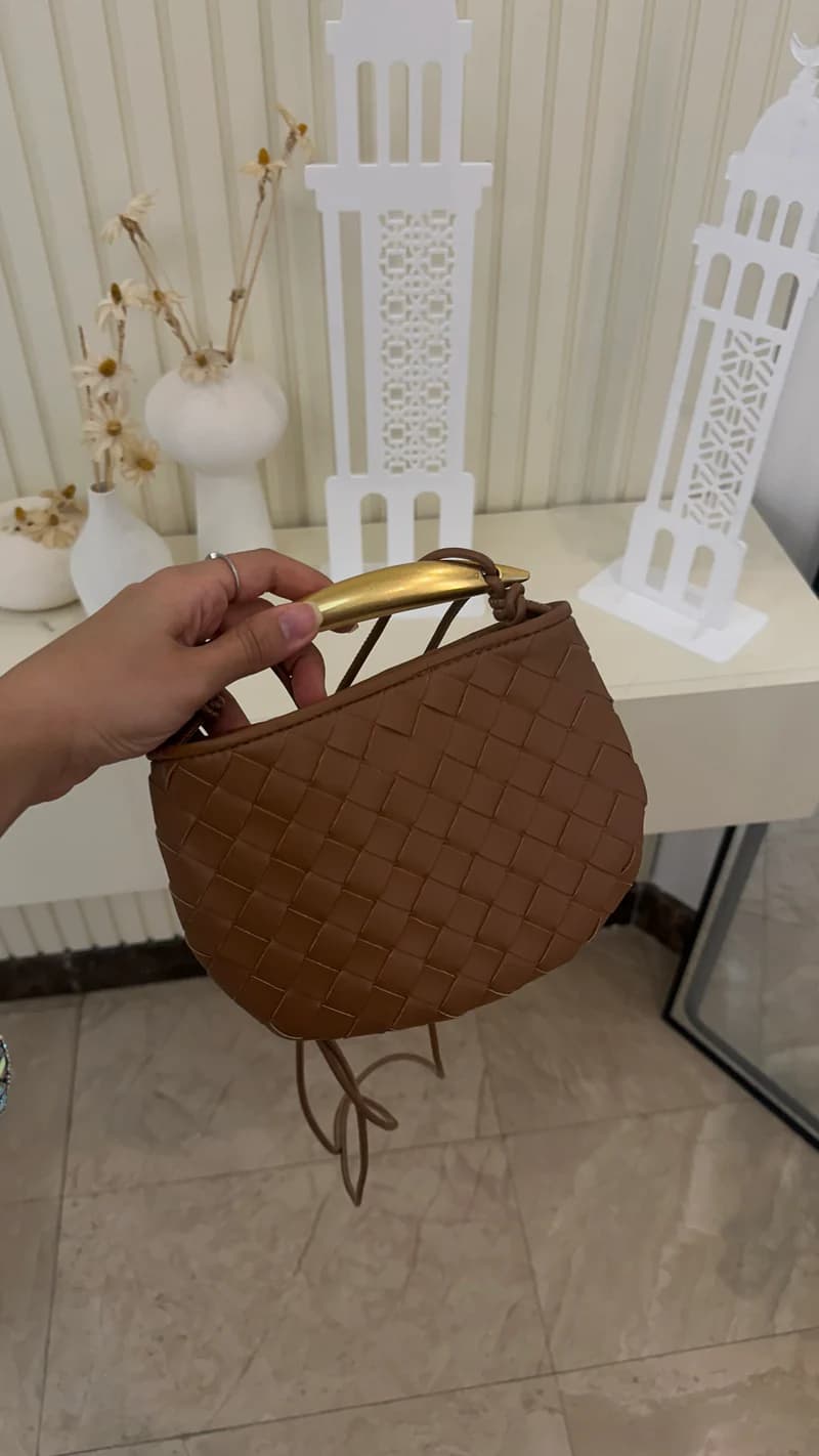 Bottega Sardine Mini Bag - Brown