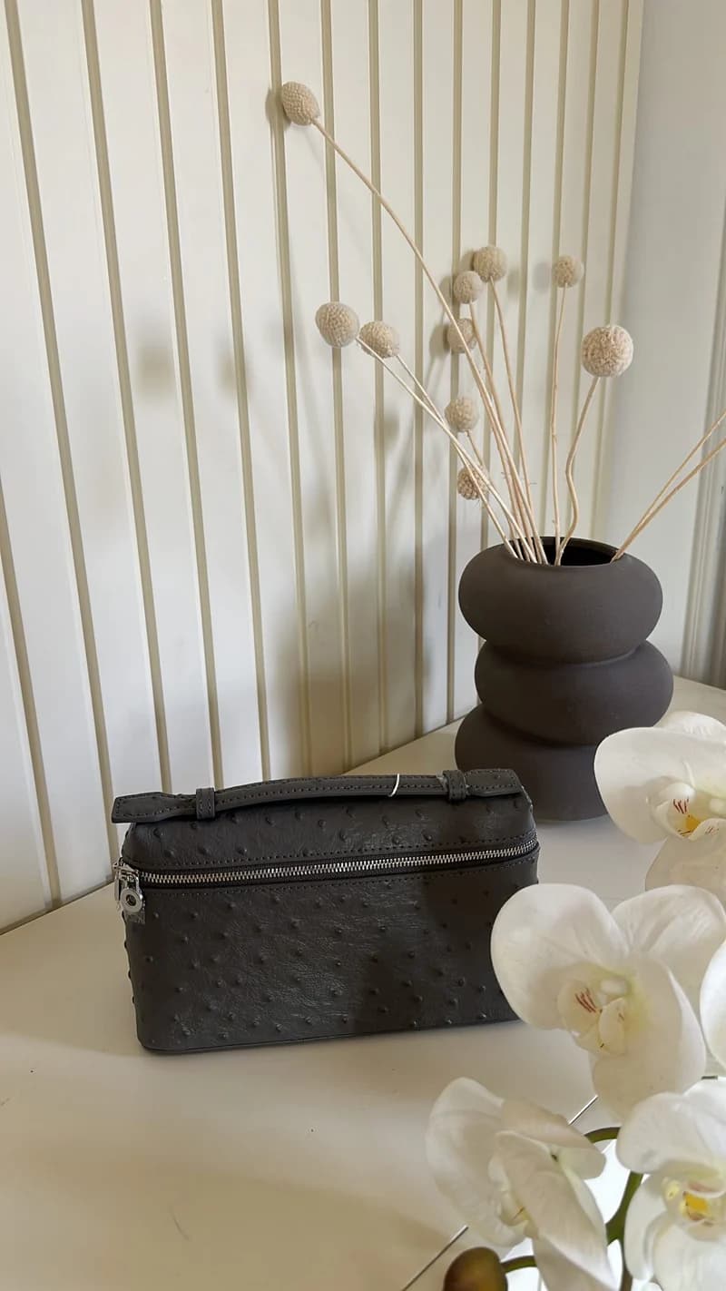 Ostrich Bag - Grey